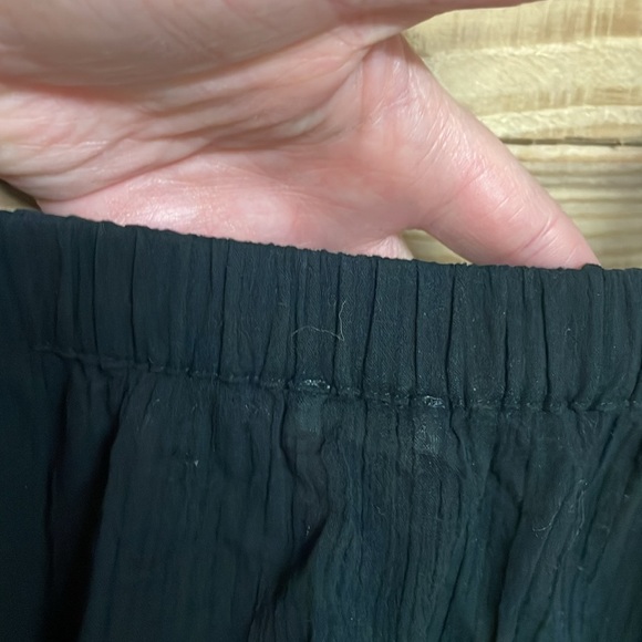 J. Crew size small black sleeveless tied straps lightweight 100% cotton blouse - Picture 5 of 6